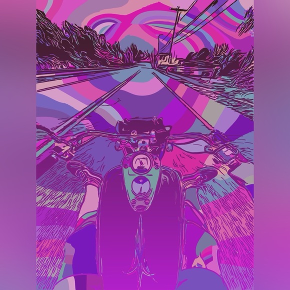 Trippy ride digital photo print - Picture 4 of 4